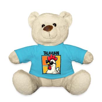 TALAHUHN Talahon Lustig Spruch Meme Deutschrap Rap - Teddy Bear - atoll blue - Front
