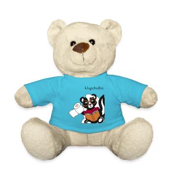 Stinktier Pixie Klugscheisser - lustiges Motiv - Teddy - Atollblau - Vorne