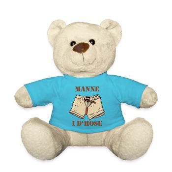 Schwinger T-Shirt Zwilchhose Schweizer Fanartikel  - Teddy - Atollblau - Vorne