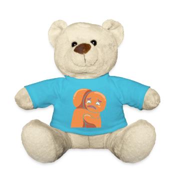 Weihnachten Lebkuchen Lebkuchenmann Gingerbread - Teddy - Atollblau - Vorne