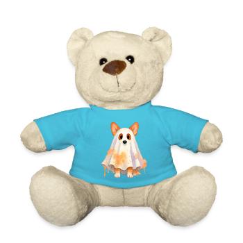 Hund Geist Aquarell - Teddy - Atollblau - Vorne
