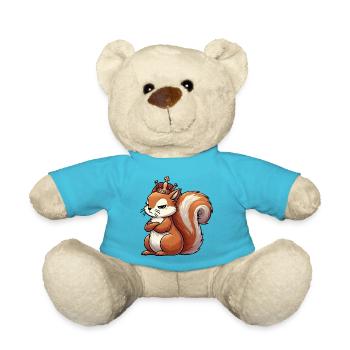 Eichhörnchen Eichhorn Eichhörnchenliebhaber Nager - Teddy - Atollblau - Vorne