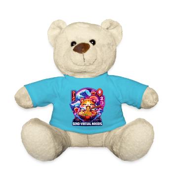 Kawaii Katze Ramen Nudeln Anime Katze - Teddy - Atollblau - Vorne