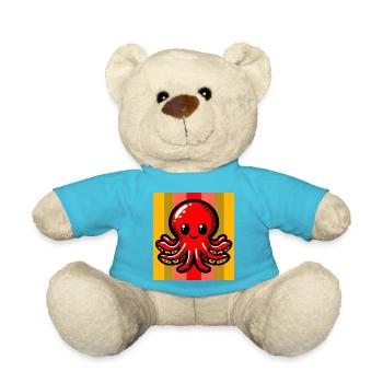Krake - Teddy - Atollblau - Vorne