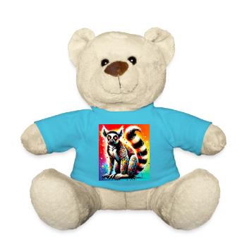Lemur - Teddy Bear - atoll blue - Front