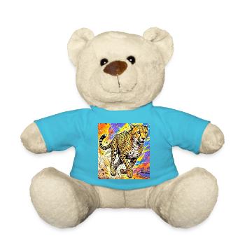 cheetah - Teddy Bear - atoll blue - Front