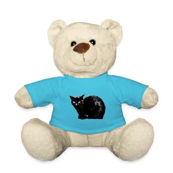 At night all cats are black - Teddy Bear - atoll blue - Front