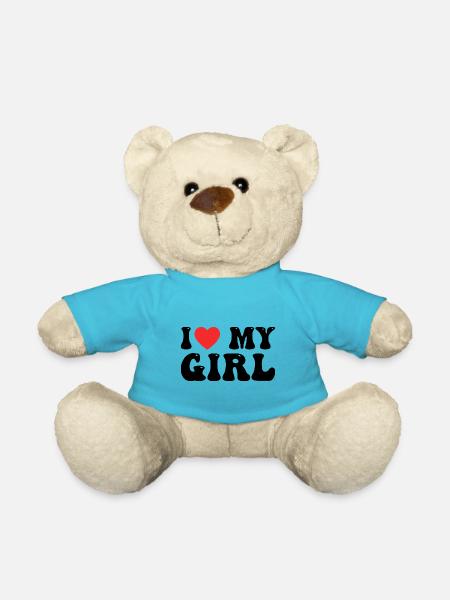 Ich liebe mein Mädchen - Teddy - Atollblau