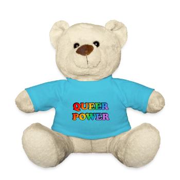 Queere Macht - Teddy - Atollblau - Vorne