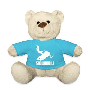 Snowmobile snowmobile snowmobile - Teddy Bear - atoll blue - Front