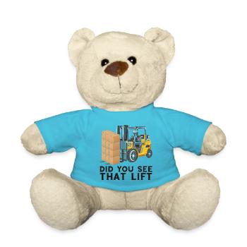 Warehouse drivers and warehouse workers for forklifts - Teddy Bear - atoll blue - Front