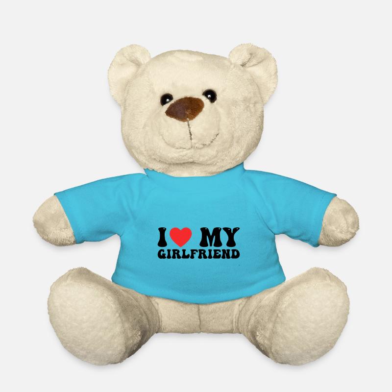 I Love My Girlfriend - Nounours - bleu outremer