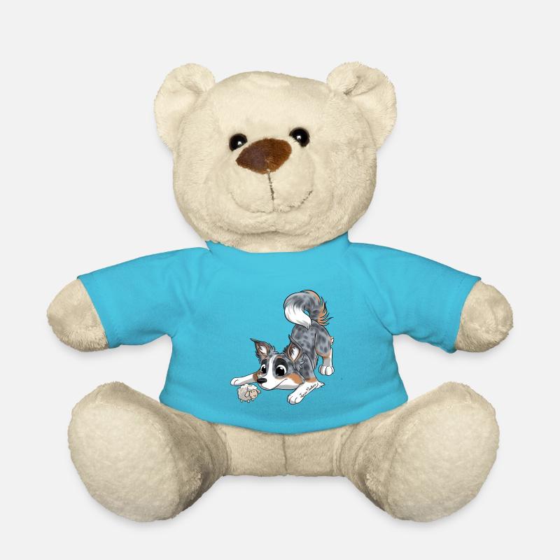 The cutest Border - Teddy Bear - atoll blue