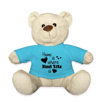 Zuhause in Bad Tölz - Home is where Bad Tölz is - Teddy - Atollblau - Vorne