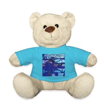 Partie de bowling - Nounours - bleu outremer - Devant