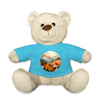 L’automne à la montagne - Nounours - bleu outremer - Devant