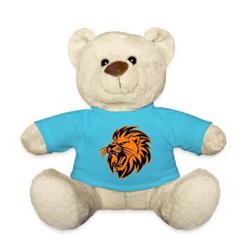 Symbole de la tête de lion Lion - Nounours - bleu outremer - Devant