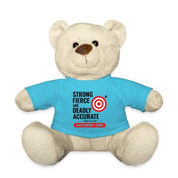 Archery Targets Archer Bullseye Shooting Sport - Teddy Bear - atoll blue - Front
