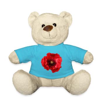 Mohnblume - Teddy - Atollblau - Vorne