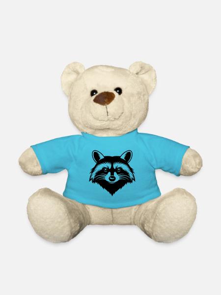 Waschbär - Teddy - Atollblau