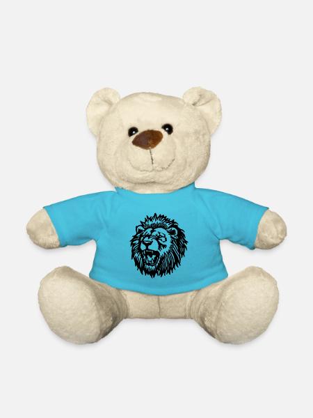Lion Lion Head - Teddy Bear - atoll blue