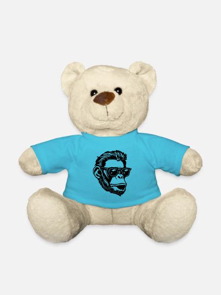 Singe Singe Visage de Singe - Nounours - bleu outremer