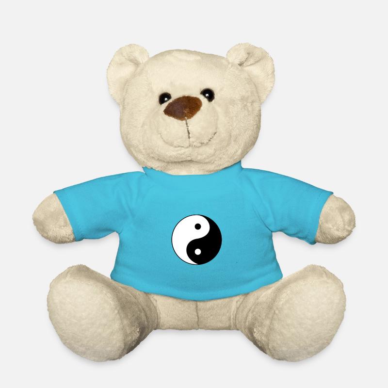 yin yang - Teddy Bear - atoll blue