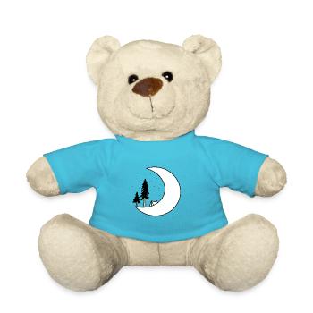Zelten im Mondschein - Teddy - Atollblau - Vorne