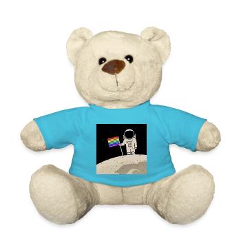 Astronaute avec drapeau gay - Nounours - bleu outremer - Devant