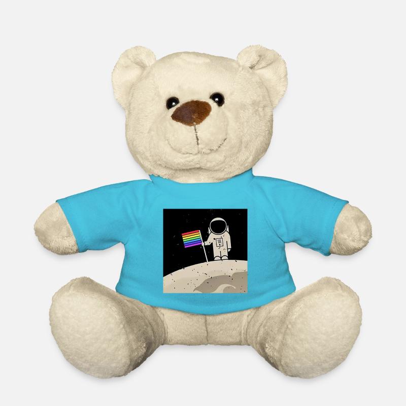 Astronaut With Gay Flag - Teddy - Atollblau