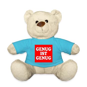 Genug ist genug - Teddy - Atollblau - Vorne