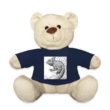 Jungle Lion Safari Nature Bio T-Shirt - Nounours - bleu marine - Devant