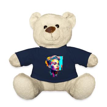 Pop art - Teddy Bear - french navy - Front