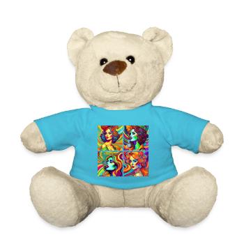 psychedelic Léa - Nounours - bleu outremer - Devant