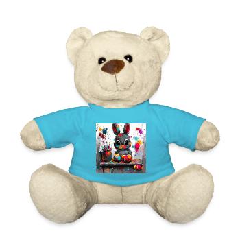 Workshop of the Easter Bunny - Teddy Bear - atoll blue - Front
