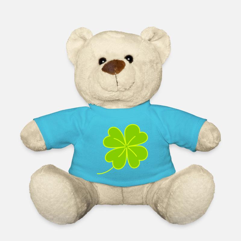 Trèfle porte-bonheur, trèfle bicolore - Nounours - bleu outremer