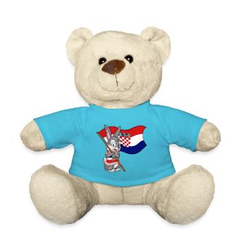Croatia Rabbit - Teddy Bear - atoll blue - Front
