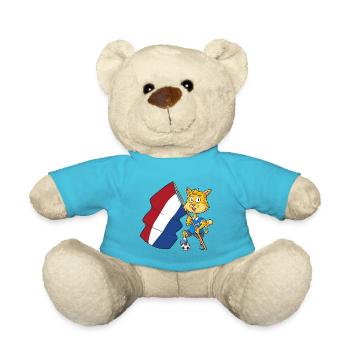 Dutch Fan Cat - Teddy Bear - atoll blue - Front