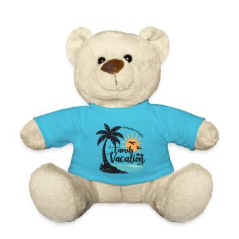 Family Vacation 2025 Beach Matching Family Summer - Nounours - bleu outremer - Devant