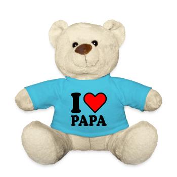 I love papa - Nounours - bleu outremer - Devant
