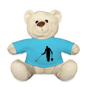 In search of the treasure with metal detector - Teddy Bear - atoll blue - Front