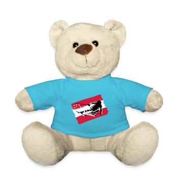 Ski Austria, skiing - Teddy Bear - atoll blue - Front