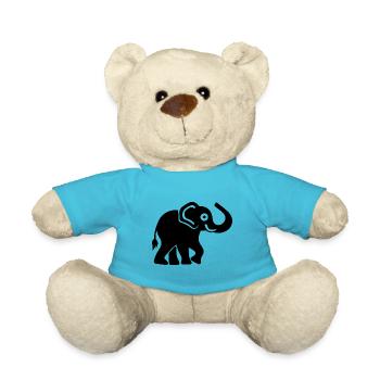 Elefant - Teddy - Atollblau - Vorne