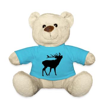 Hirsch - Teddy - Atollblau - Vorne