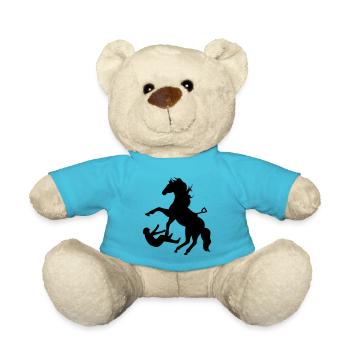 horse - Teddy Bear - atoll blue - Front