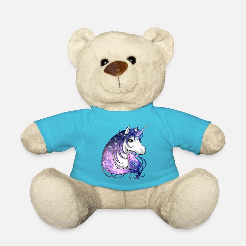 Einhorn - Teddy - Atollblau