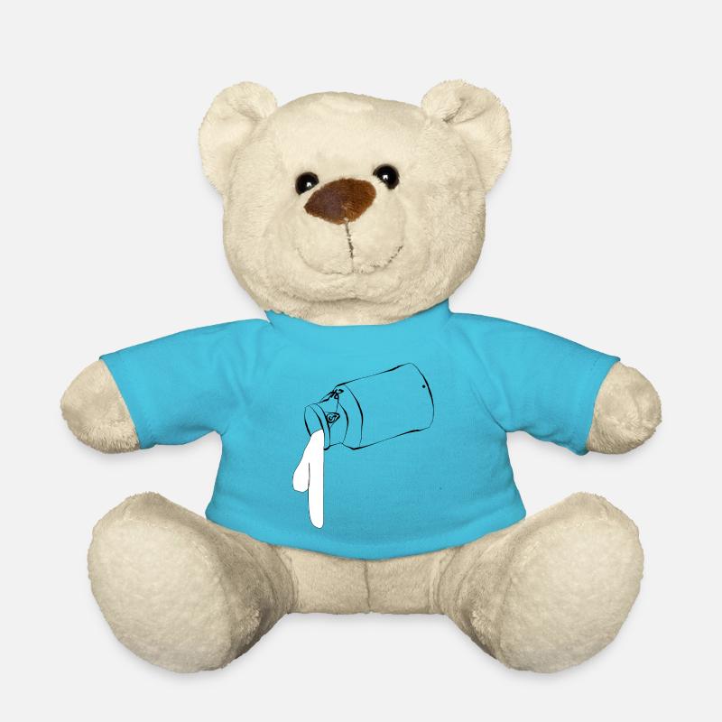 milk churn - Teddy Bear - atoll blue