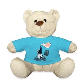 Hexenhaus - Essen ist Fertig - Teddy - Atollblau - Vorne