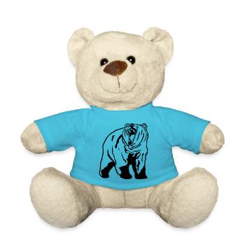 Grizzly - Bear - Bär - Teddy - Atollblau - Vorne