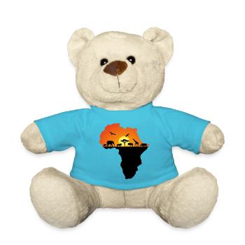 Africa & Wildlife - Teddy Bear - atoll blue - Front